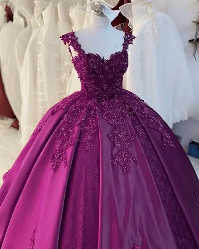

ANGELSBRIDEP Quinceanera платья бальное платье атласные платья милое кружевное вышитое милое платье на бретелях 16 вечерняя одежда