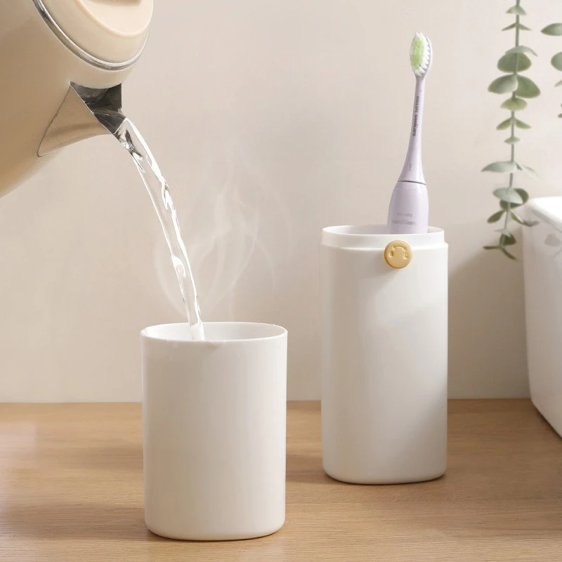 Mouthwash Cup Portable Toothpaste Toothbrush Case For Home Travel Camping School Bathroom Tumblers_voghion.com