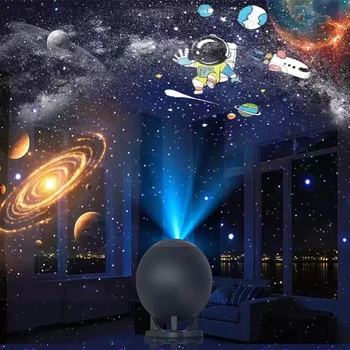 Proiettore Galattico, Proiettori di Stelle con 12 Film Spaziali per Camera da Letto, Planetario, Luce Notturna, Nebulosa, Decorazione per Soggiorno e Sala Giochi
