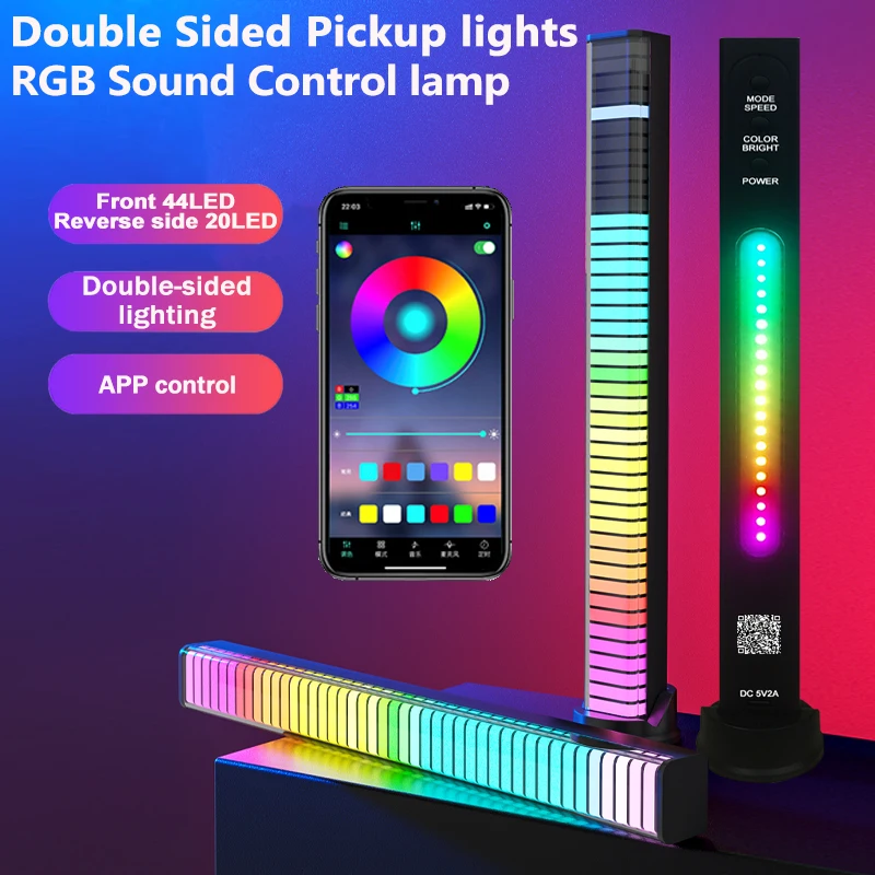 Sound Pickup Light RGB Colourful LED Lights APP Controls Music