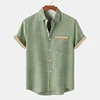 119517-bef5d0.jpg Men's Casual Linen Shirt Premium Lightweight Hawaiian Seaside Shirt