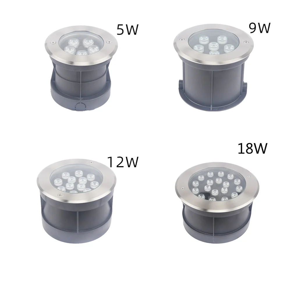 stainless steel led underground light 5W 9W 12W 18W difference color Led underwater lamp embedded underwater buried lamp swimmin