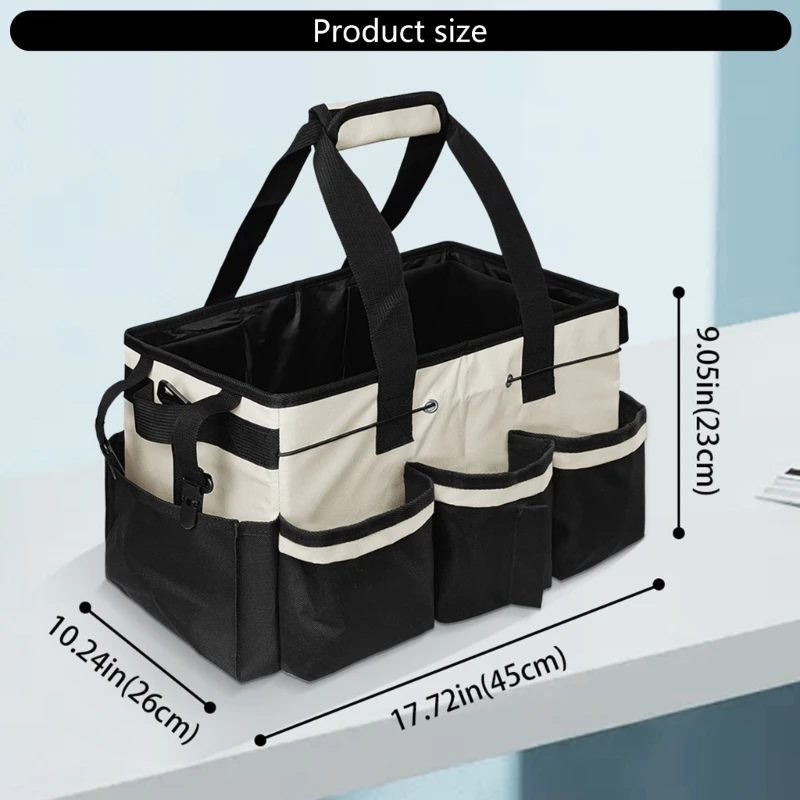 Heavy Duty Cleaning Equipment Carriers Toolbag with Reinforced Handles for Home 6