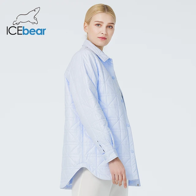 스타일과 편안함의 완벽한 조화: ICEbear 여성용 면 파카 봄 가을 가벼운 코트