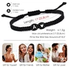 26 lettres initiales coeur Bracelets à la main réglable A-Z nom tressé Bracelets pour femmes hommes amitié bijoux