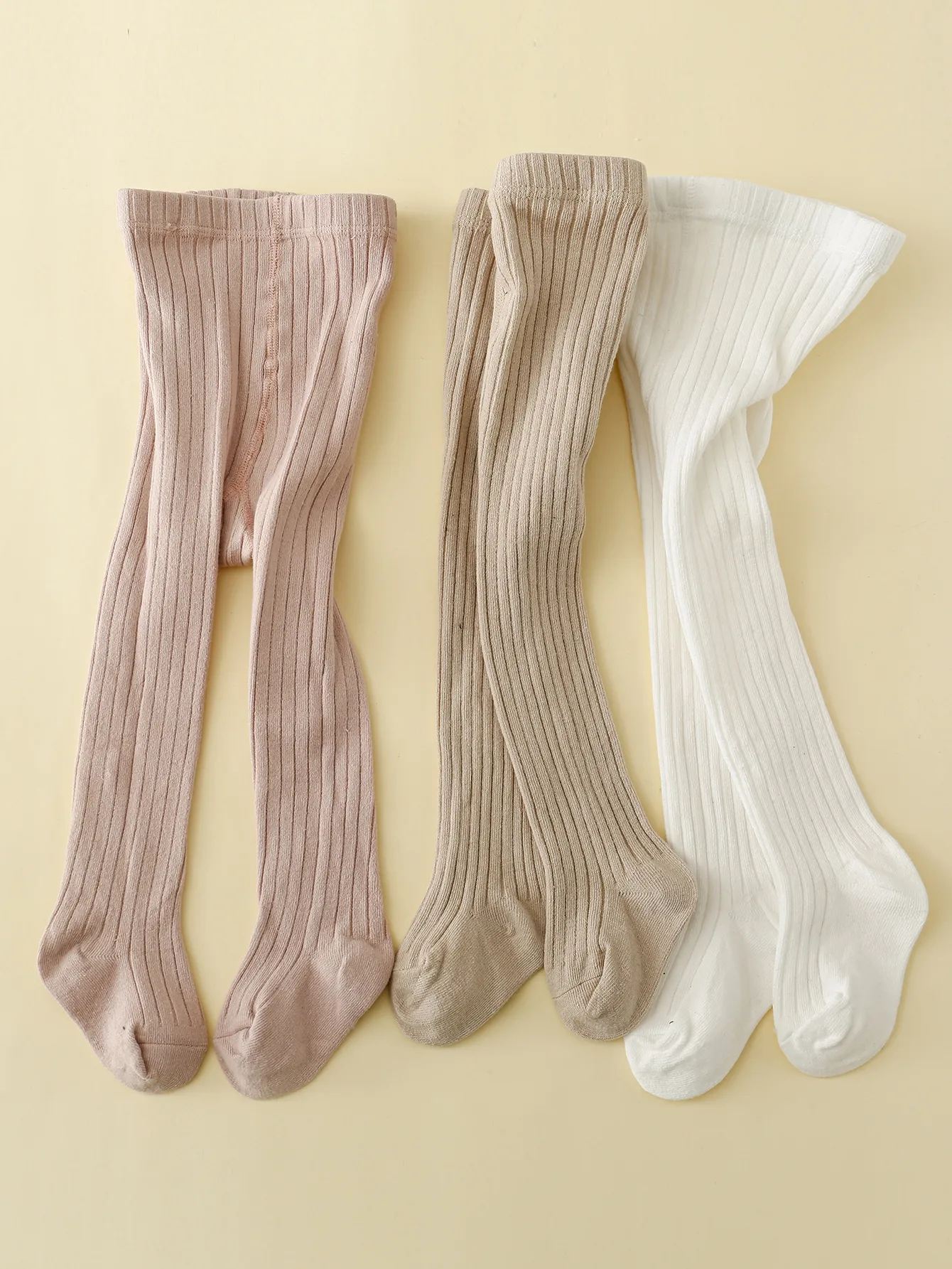 4pairs Toddler Girls Solid Tights 3