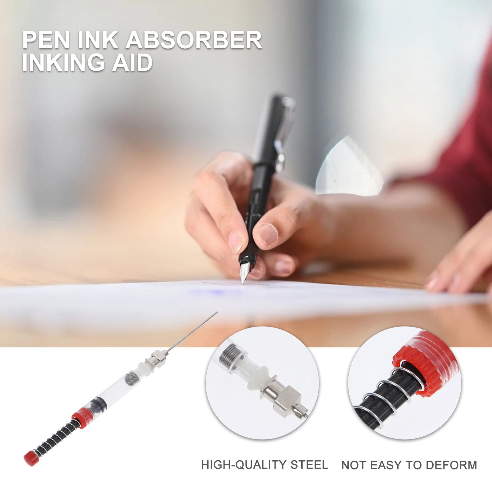 

5PCS Spring Spring Fountain Pen Converter Refill Filler Replacementer Absorption Tool Syringe Pen Absorber Fountain Filler