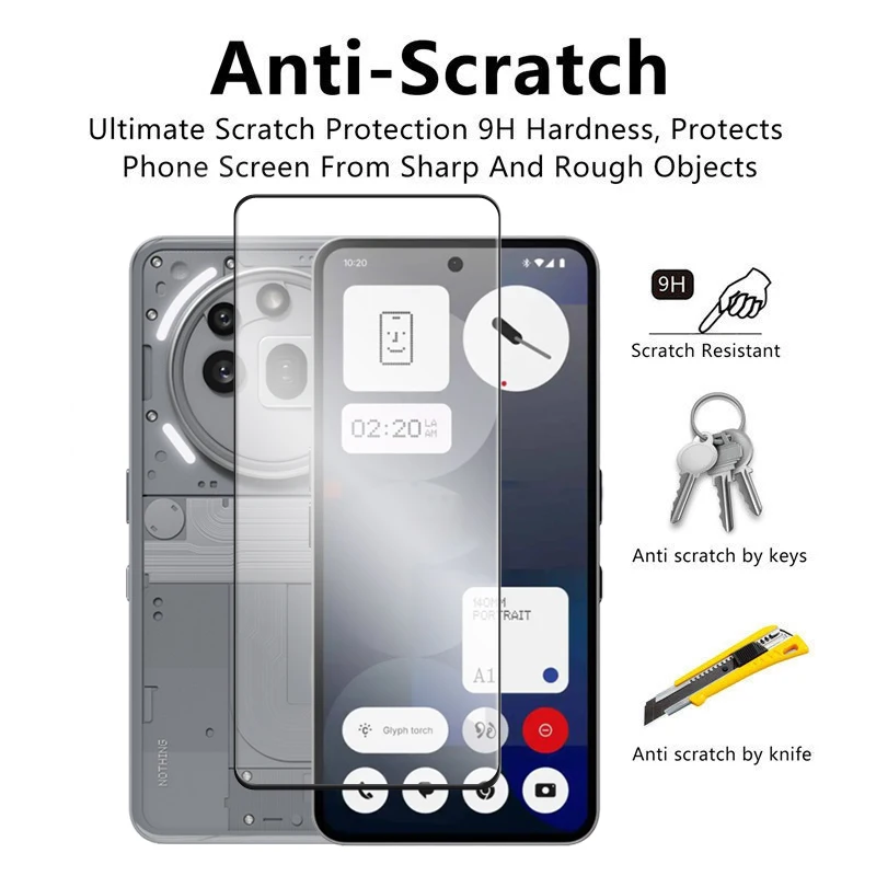 Premium 6-in-1 Tempered Glass Screen Protector with 2.5D Full Cover Glue