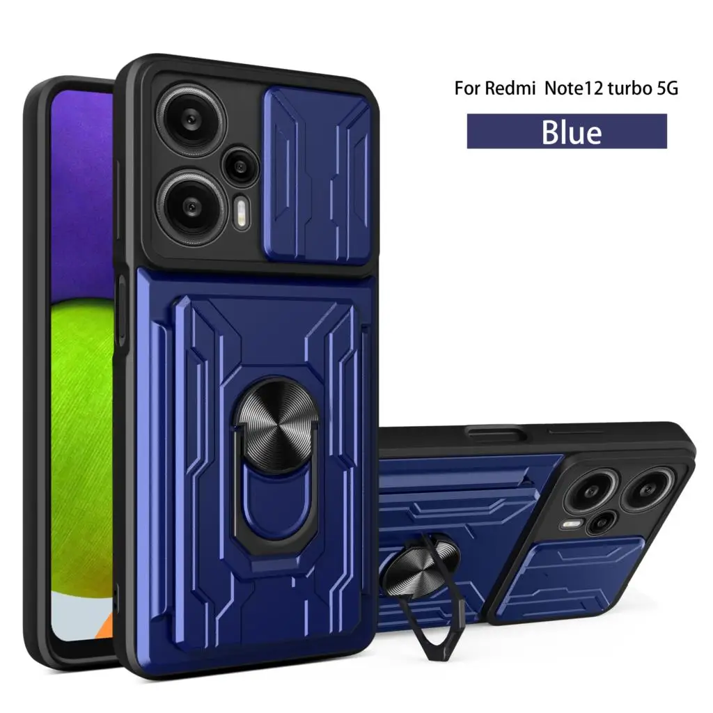 Custodia Magnetica Per Xiaomi Redmi Note 12 Turbo Car Ring Holder Stand Capas Smartphone Android Fundas Xiaomi Redmi Note 12 Turbo