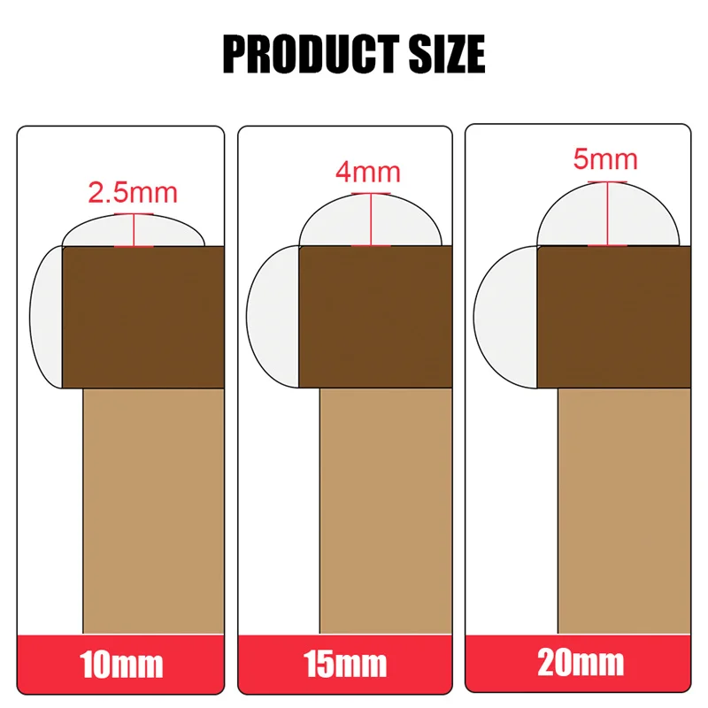 Transparent PVC Baby Protection Strip Double-Sided Tape Anti-Bumb Table Edge Furniture Guard Corner