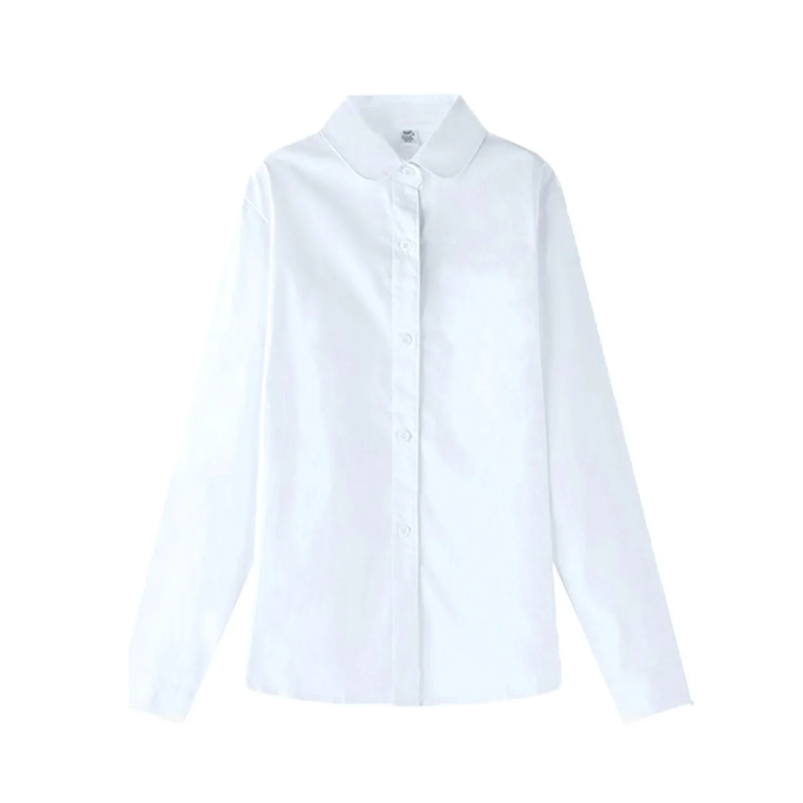 Girls Button-Down White Blouse 2