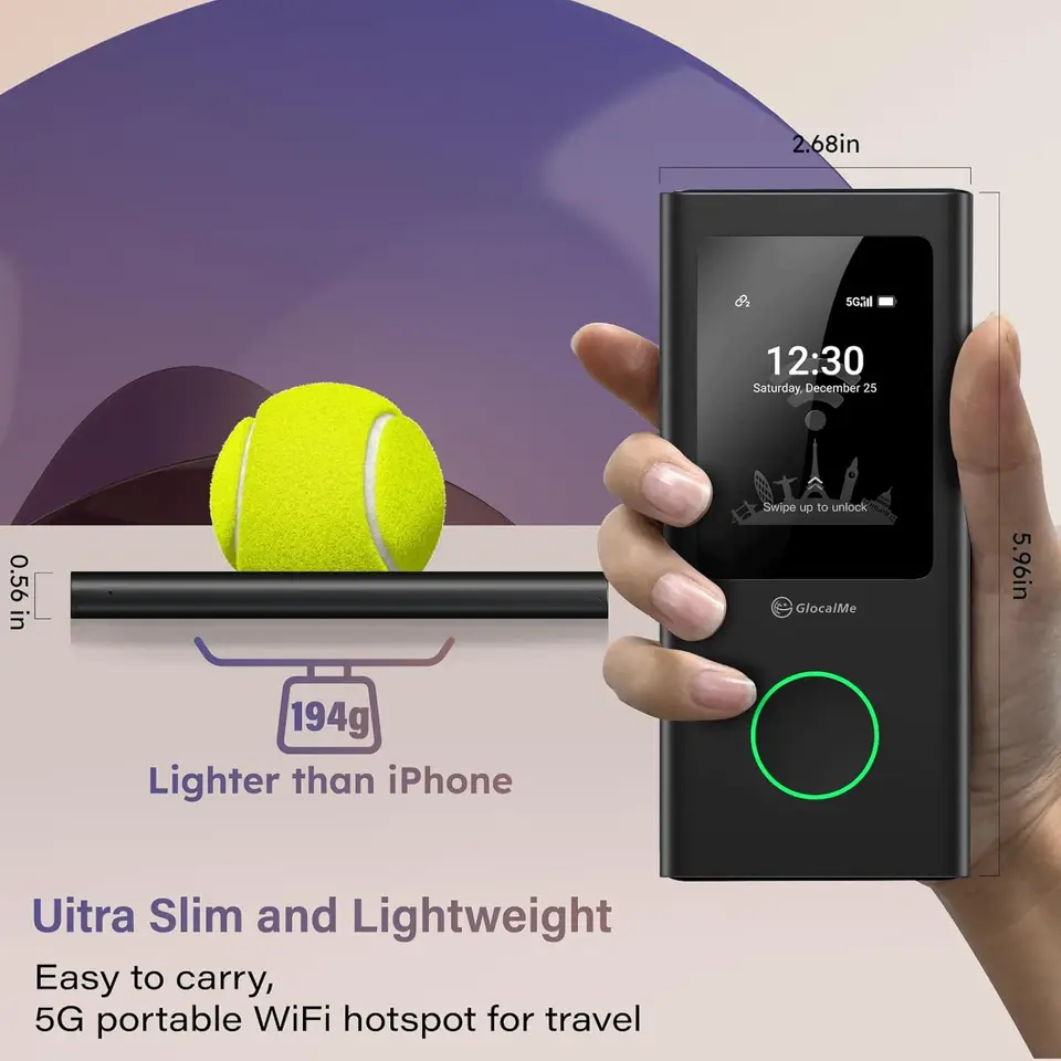 GlocalMe U50 Numen Air 5G Global cloudsim Router High Speed