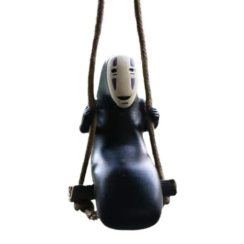 Cute Anime Car Ornaments Faceless Male Car Pendant Rearview Mirror Pendant Birthday Gift Auto Decoraction Accessories
