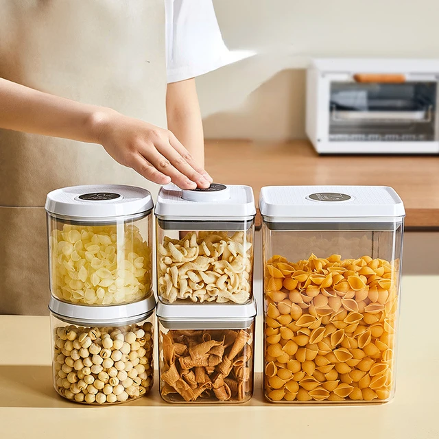 Kitchen Cabinet Hanging Grain Storage Box Wall-mounted Food Storage Cans Food  Storage Container Refrigerator Sliding Sealed Jar - AliExpress