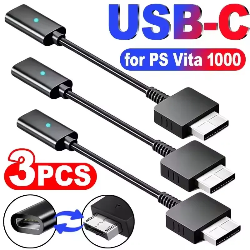 플레이스테이션 비타 1000 컨트롤러 충전 어댑터용 USB C 케이블, PS 비..
