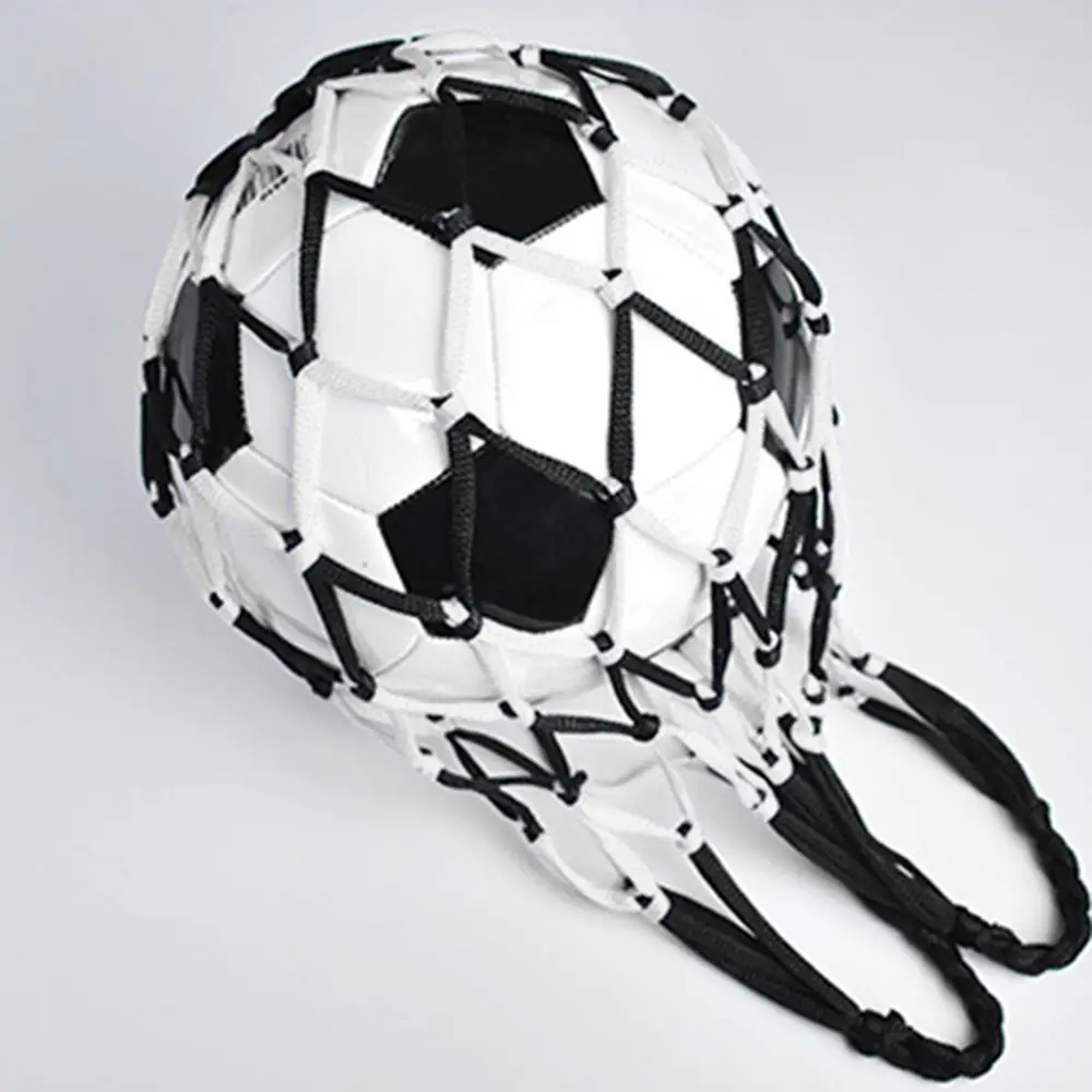 1PC Football Net Bag Nylon Bold Storage Bag Single Ball Carry Portable Equipment Outdoor Sports Soccer Basketball Volleyball Bag