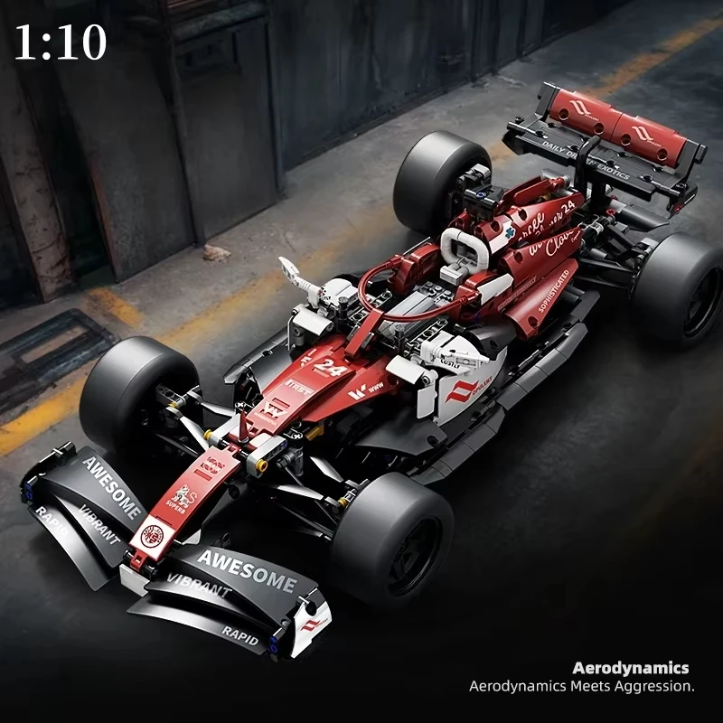 Technical Super Sports Car Formula Racing Building Blocks MOC City
