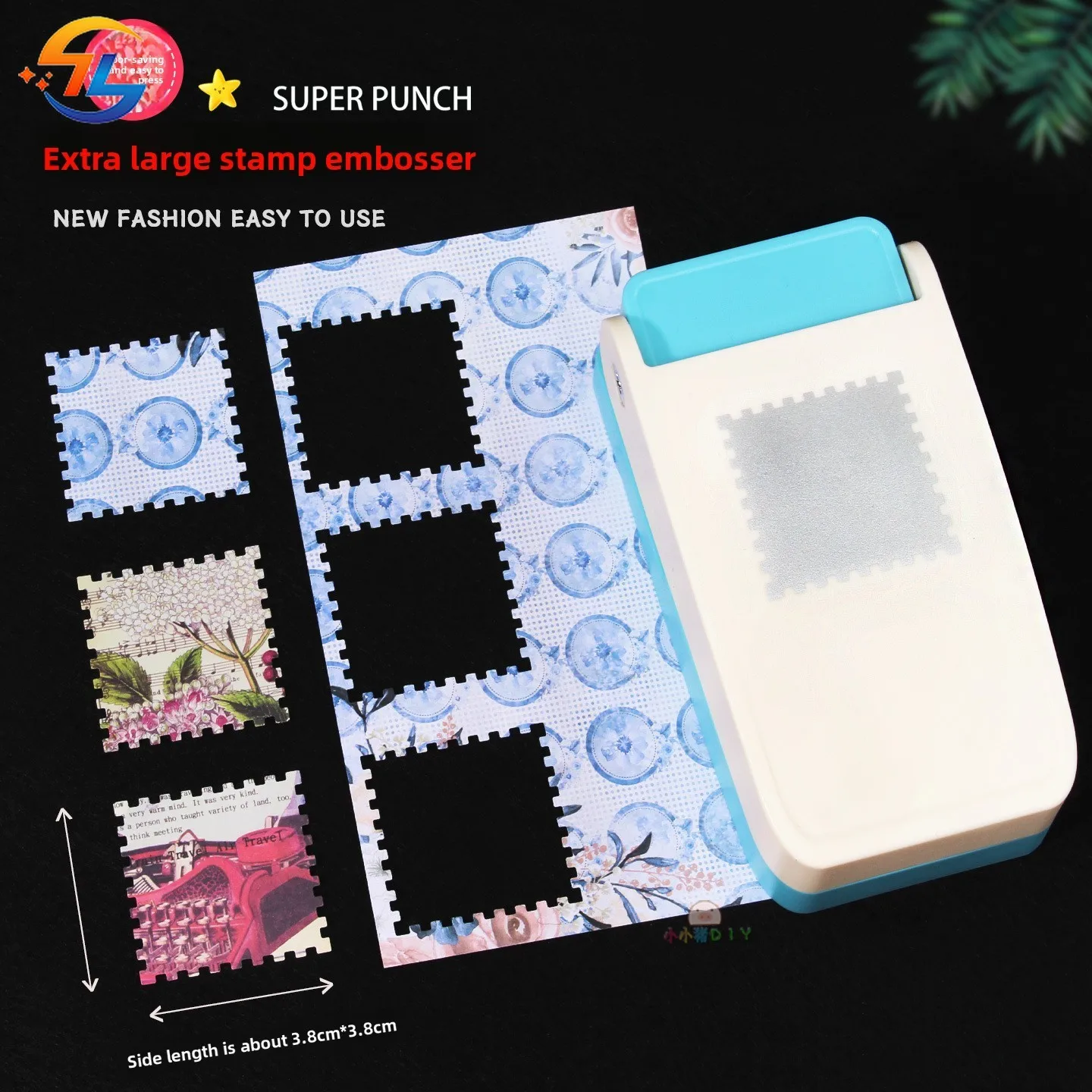 DIY Crafts Stamp Border Punch Handmade Embosser Stamp Embossing Machine Portable Exquisite Shape Punch