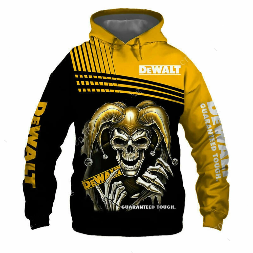 2024 New Spring and Autumn Fashion Electric Tool Equipment 3D Printing Hoodie Zipper Electric Saw Sportswear Casual Wear