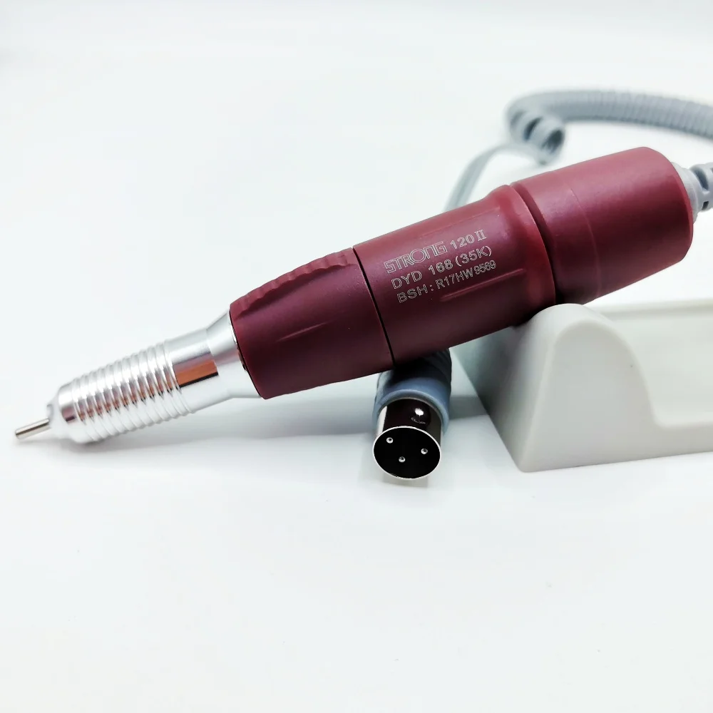 STRONG 120II 35000rpm Micromotor Polisher Handpiece Electric Nail Drill Pen Equipment Accessories For Strong 207 210 Marathon 3