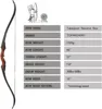 60inch Archery bow Recurve Bow 30-50lbs Take-down bow Outdoor Red Wooden Hunting Shooting bow 2