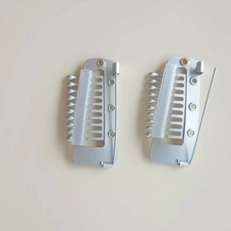 스테인레스 스틸 Chunni Dupatta 가발 클립, 안전 핀 포함, 강한 Chunni 그립 헤어 클립 빗, 10 톱니, 50 개/100 개