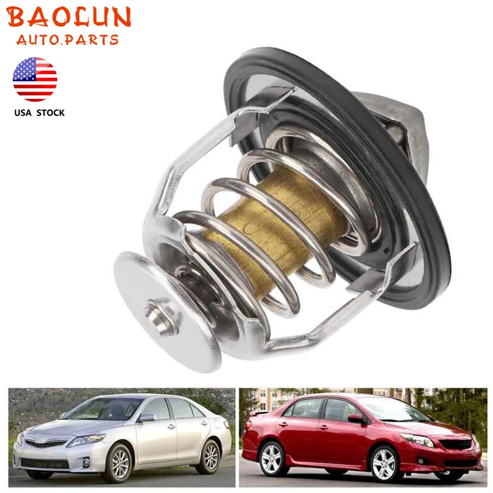 BAOLUN Aluminum Alloy Engine Coolant Thermostat Replacement Part Fit For Toyota RAV4 RAV4/Camry/Sienna/Venza ES RX 90916-03129
