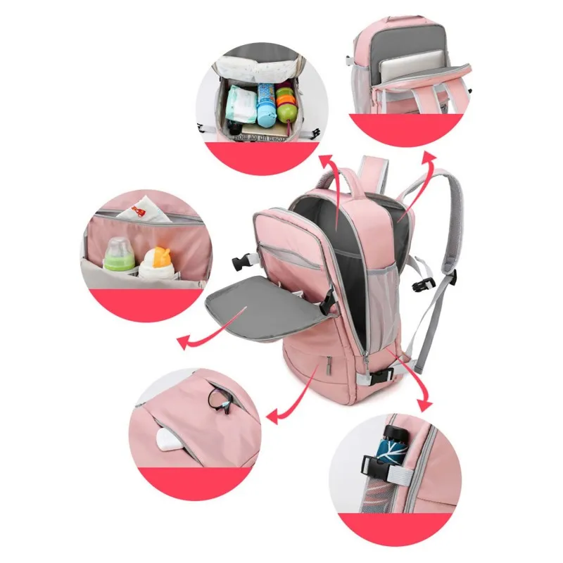 Women's Backpack Fashion Large Capacity Lightweight Backpacks Girls Students Portable Korean Version Bags