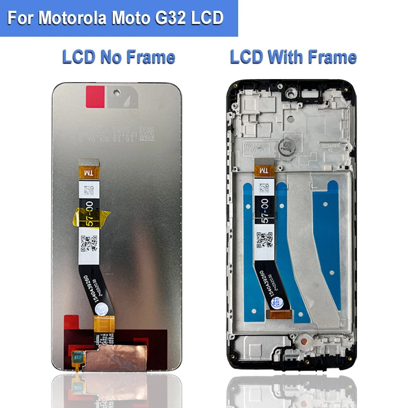 모토로라 모토 G32 LCD 터치 스크린 디지타이저 어셈블리 교체용 IPS LCD XT2235-2 XT2235-3 디스플레이, 6.5 인치
