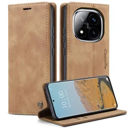 Magnetic Flip Leather Wallet Card Case Cover for XiaoMi 11T (11T Pro) (Brown)