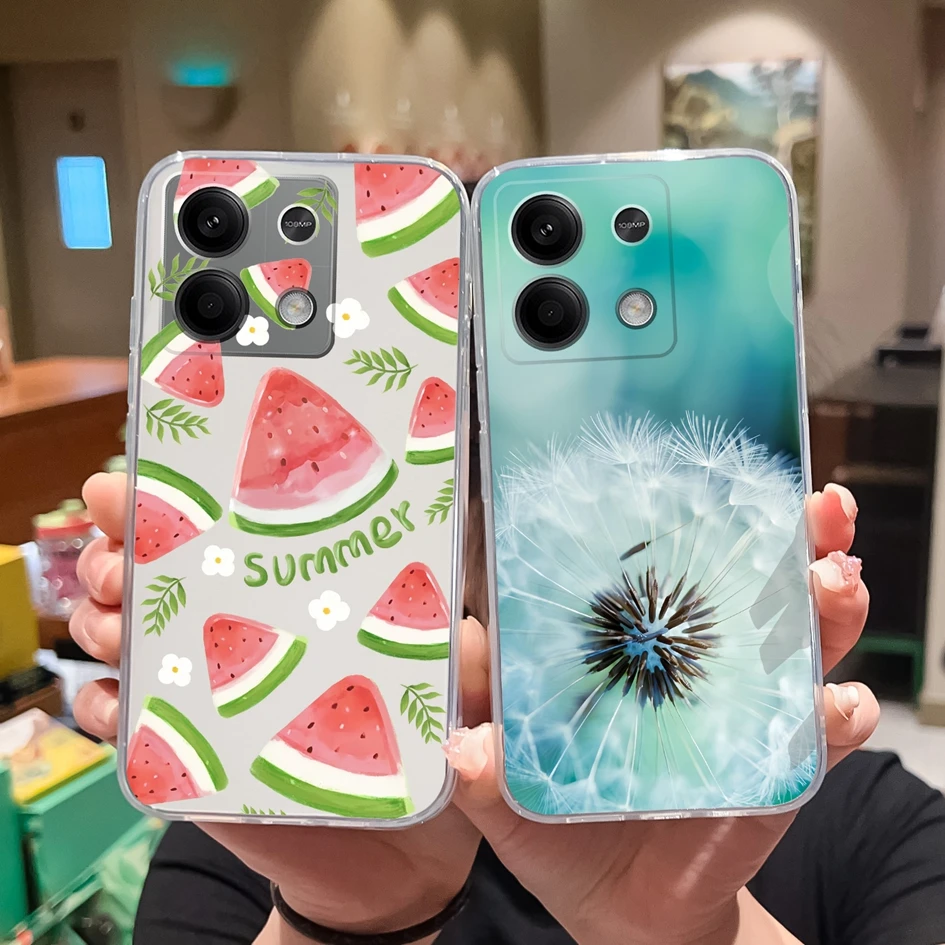 Casing For Redmi Note 13 Pro 5G Xiaomi Redmi Note 13 Pro Plus Redmi Note 13 4G Case Cover Flower Landscape Painting Clear Shell Back Cover Japan Anime TPU Transparent Soft Silicone | PH - View #7