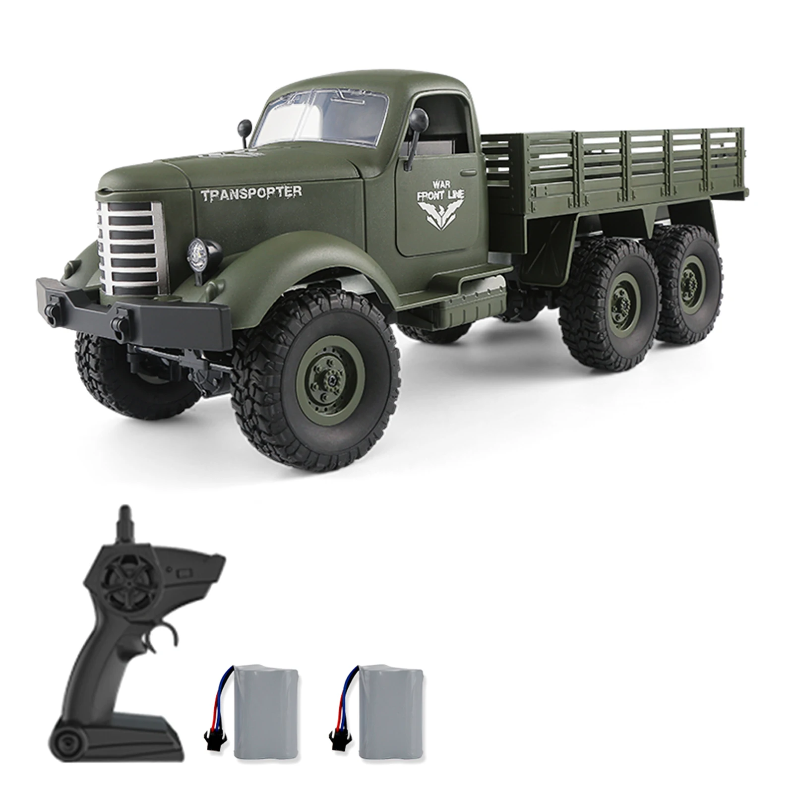 Remote Control Car 6WD High-Speed Electric Toy Truck for Boys 2.4Ghz Off Road Remote Control Vehicle with Headlights 4