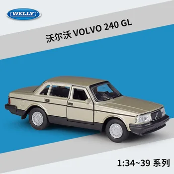 WELLY 1:36 VOLVO 240 GL High Simulation Diecast Car Metal Alloy Model Car Children’s toys collection gifts