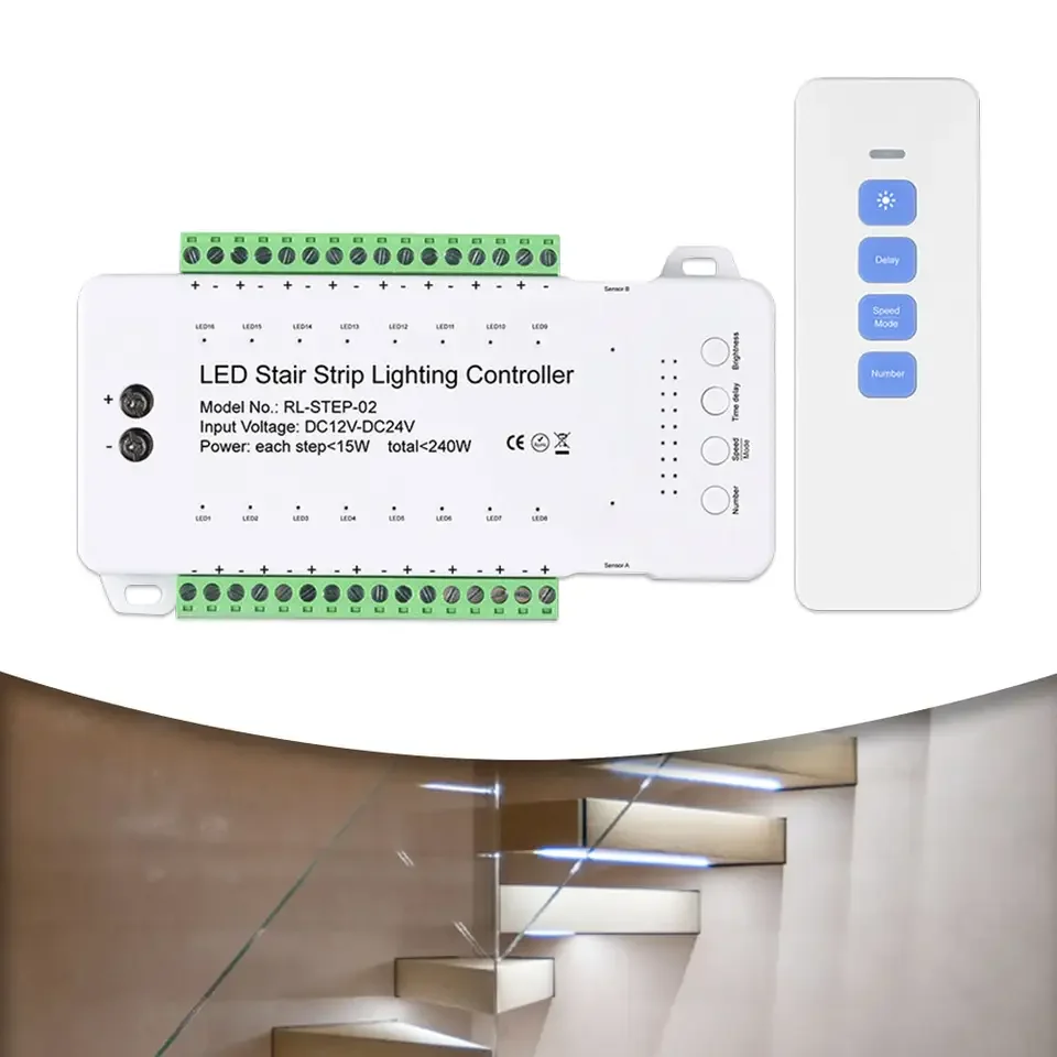 Remote control 2024 stair lights