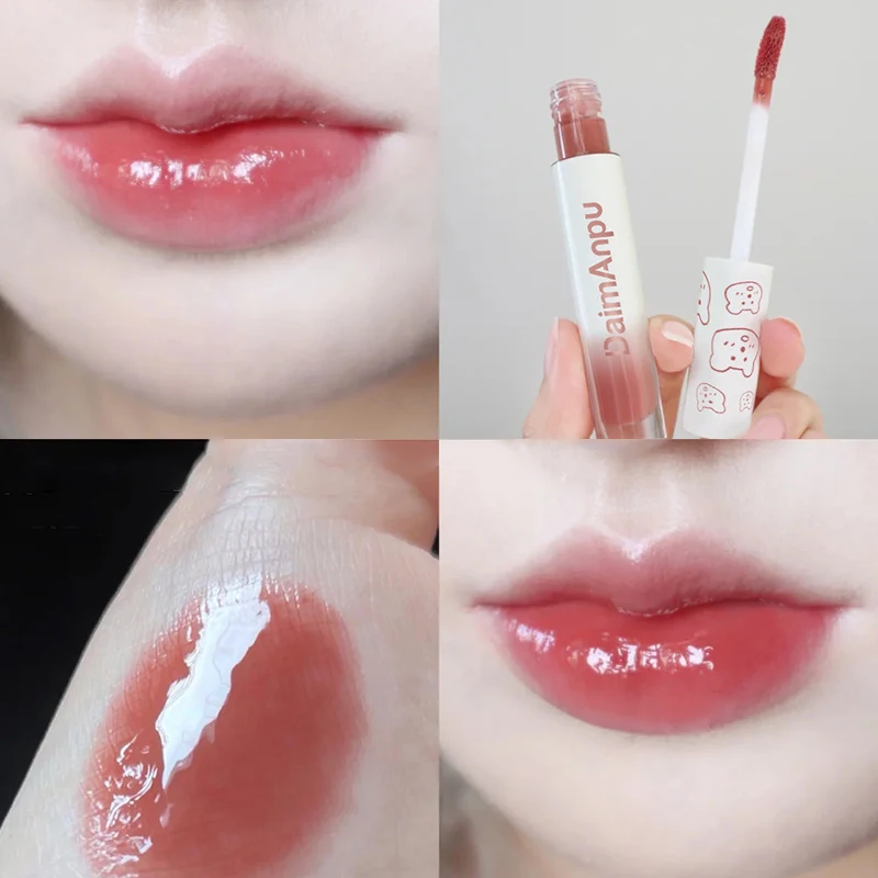 Japanese Style Mirror Lipstick Matte Texture Lip Gloss Waterproof Sweat Resistant Long Lasting