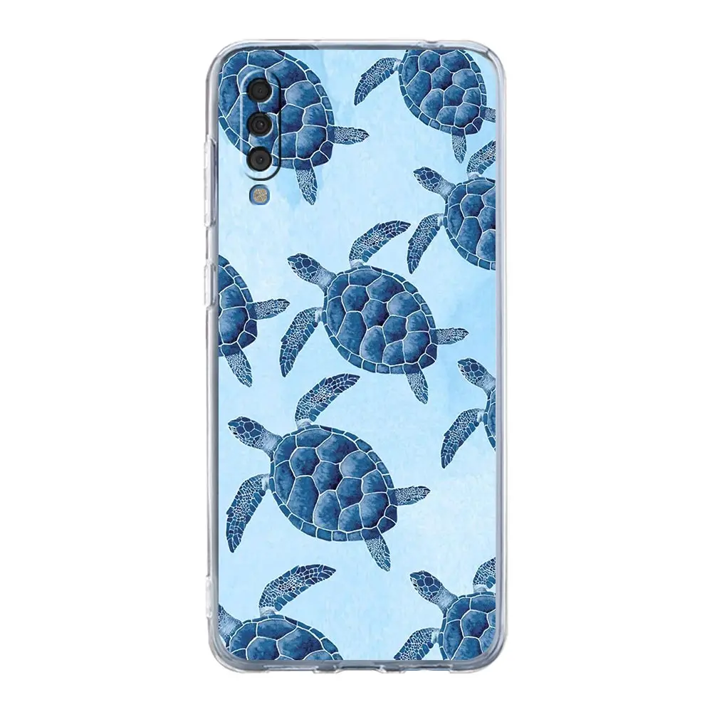 Lovely Cartoon Sea Turtle Ocean Blue Phone Case