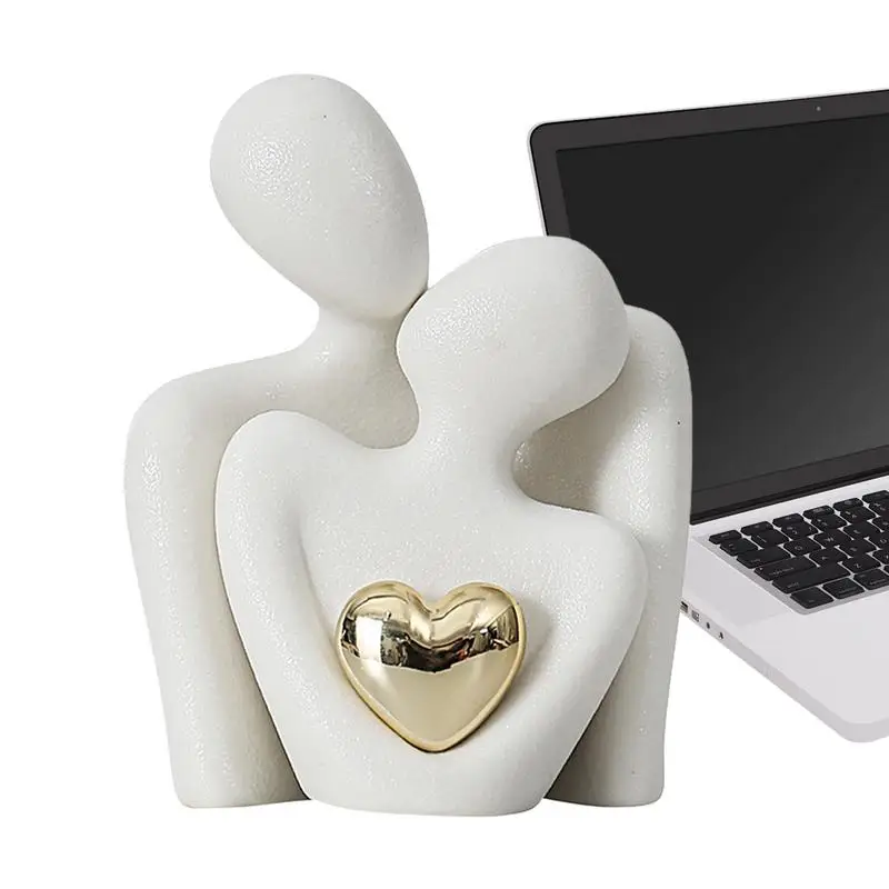 

Семейный декор, романтическая скульптура для влюбленных пар, Керамическая скульптура, эстетическое искусство, поделки для прихожей