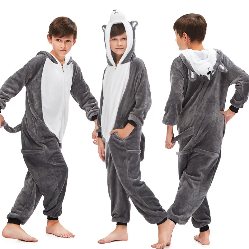 Kigurumi Kids Pajamas Unicorn Sleepwear For Children Animal Cartoon Blanket Costume Winter Boys Girls Licorne Onesies Jumpsuits
