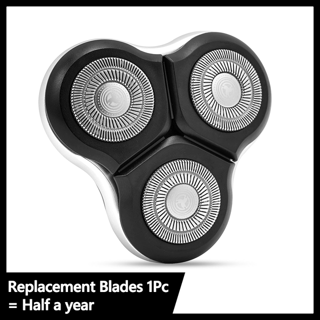 Replacement Blades Electric Shaver 3 Cutters Heads 4D Floating Shaving Head Waterproof Electric Razor For Mens Beard