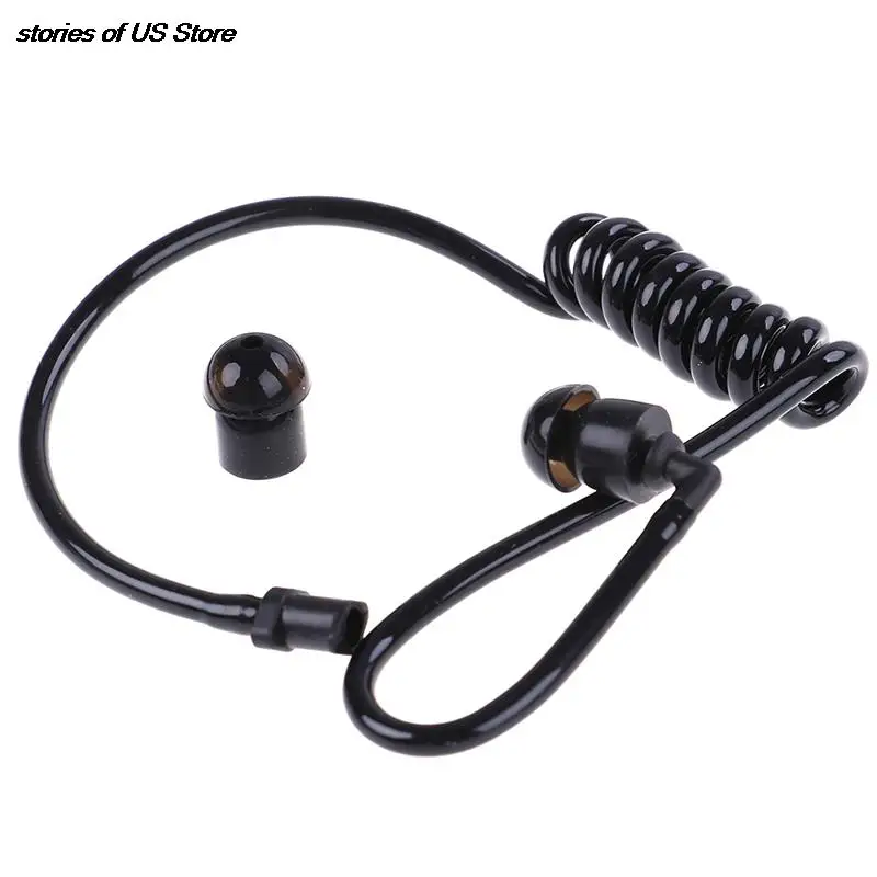 

Black Spring Air Tube Acoustic Air Tube Earplug Replacement For Radio Earpiece Headset Replacement Walkie Talkie Earphone Coil