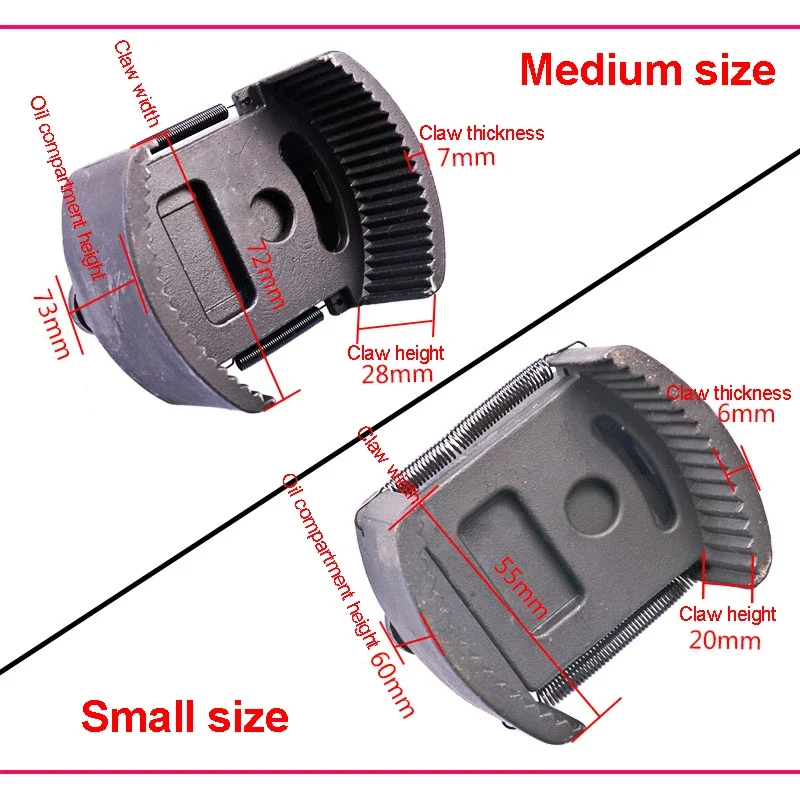 Universal Cast Steel Adjustable Two-Jaws Oil Filter Wrench 60-80mm 80-105mm Fuel Remover Removal Tool Two-Claw Filter Wrench oil filter wrench