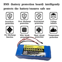 Nouvelle batterie 36V 100000mAh 10S3P 18650 avec BMS 15A intégré, batterie au lithium pour scooter électrique 500W 6