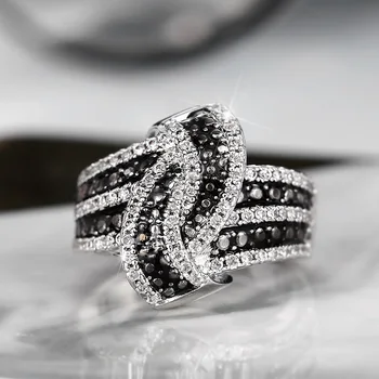 Black Enamel Rings 1