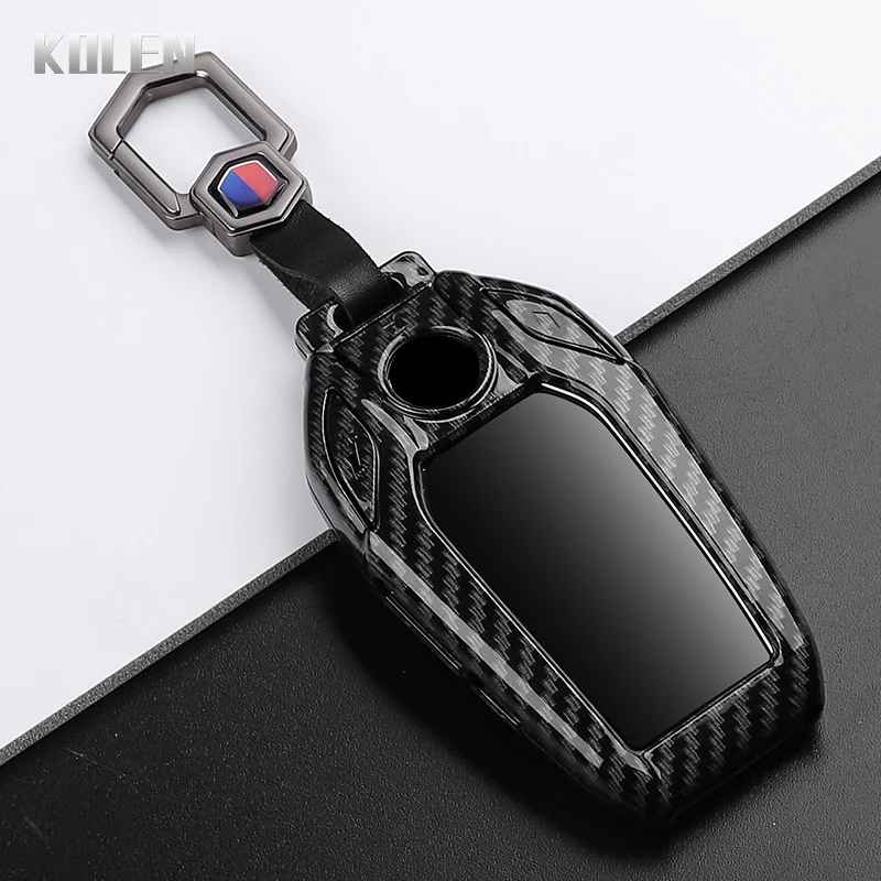Premium ABS Carbon Fiber Car Key Case Cover
