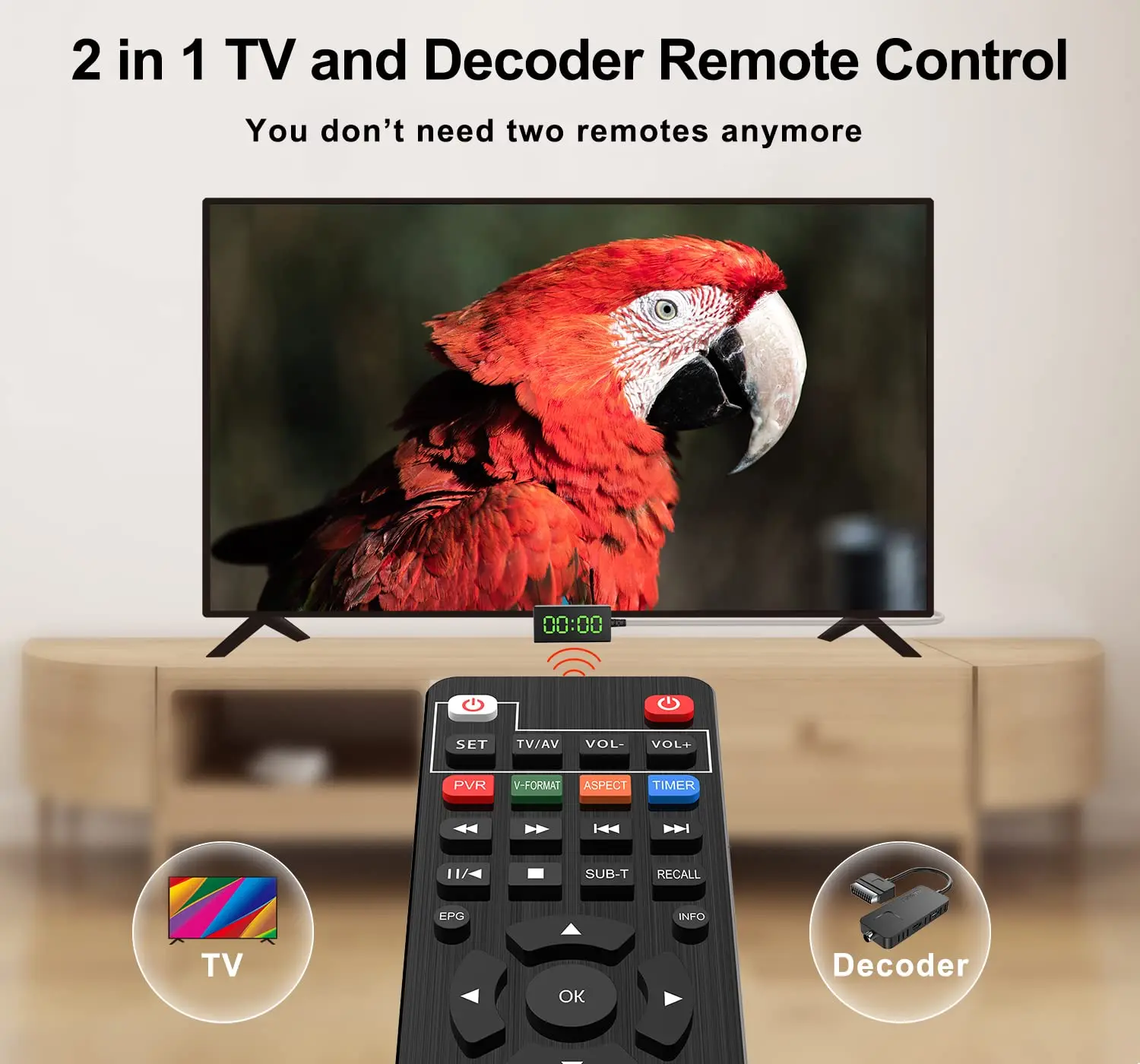 Decodificador Digital Terrestre DVB T2 HDMI TV Stick, Dolby Audio