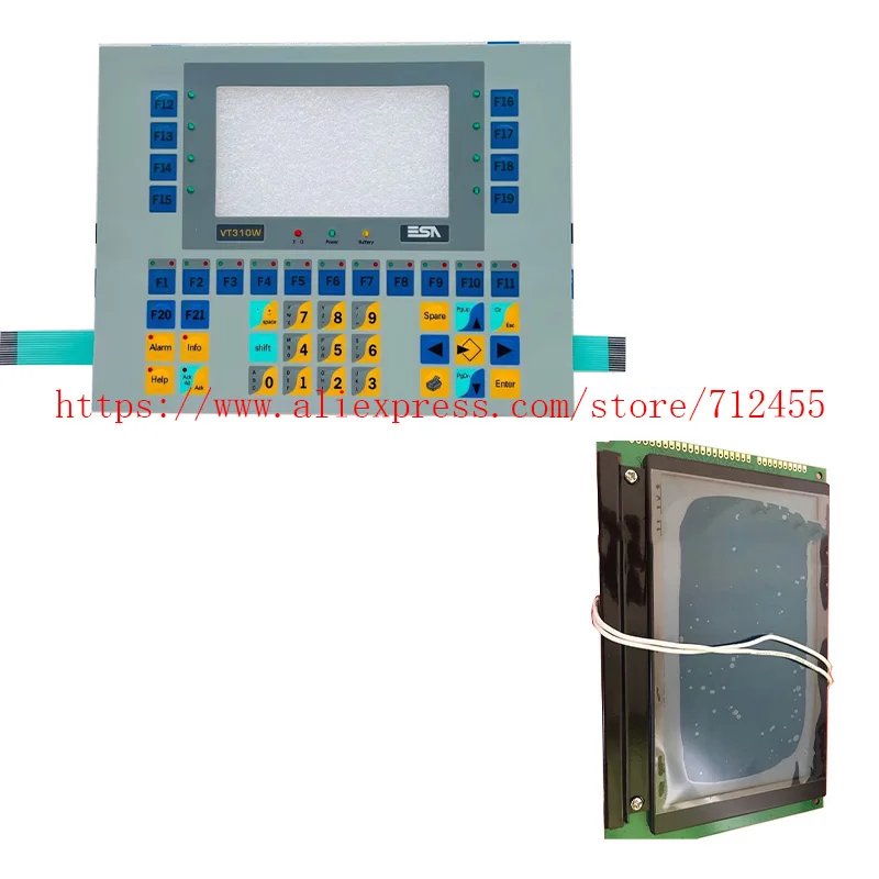 

New Lcd Screen Display / Membrane Keypad Keyboard Switch For ESA VT310W VT310WA0000