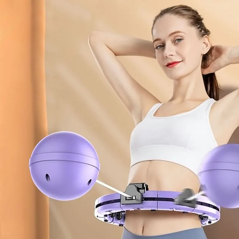 Adults Smart Hula Circle Hoops For Lose Weight Removable Magnetic Massage With Timer Weighted Exercise Detachable Women Fat Loss