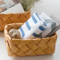 A Variety Of Styles To Choose From Natural Wood Chips Hand Woven Basket Bread Fruit Storage Basket Kitchen Storage Basket 4