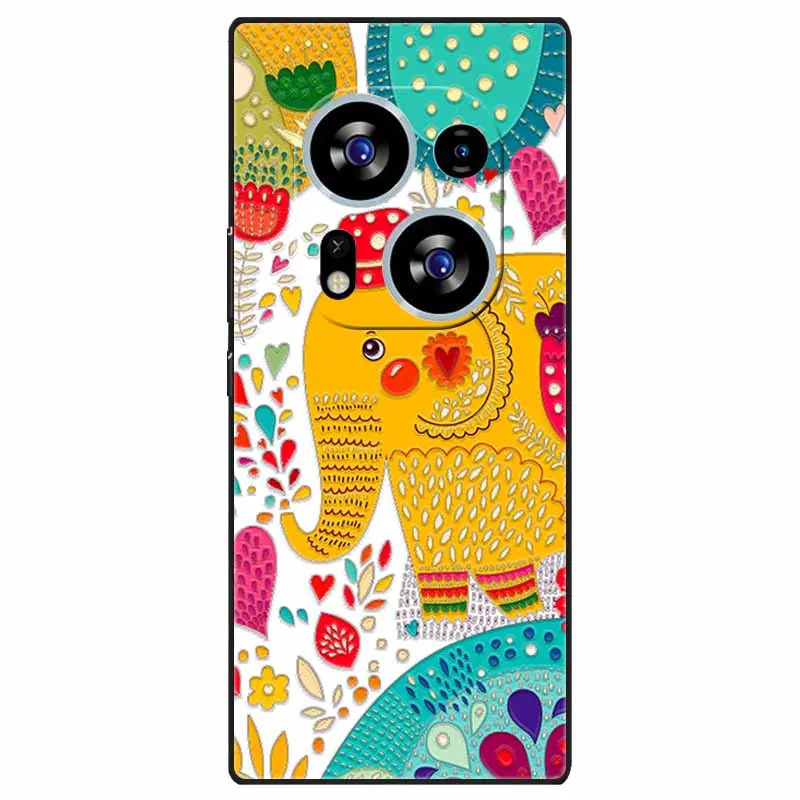 Charming 3D Relief Soft TPU Silicone Phone Case for Tecno Phantom X2 Series