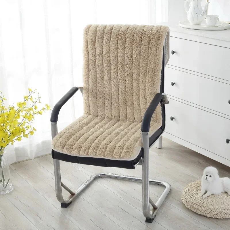 

Siamese Cushion Back Cushion Office Sedentary Thickened Chair Cushion Recliner Rocking Chair Long Cushion Rattan Chair Cushion